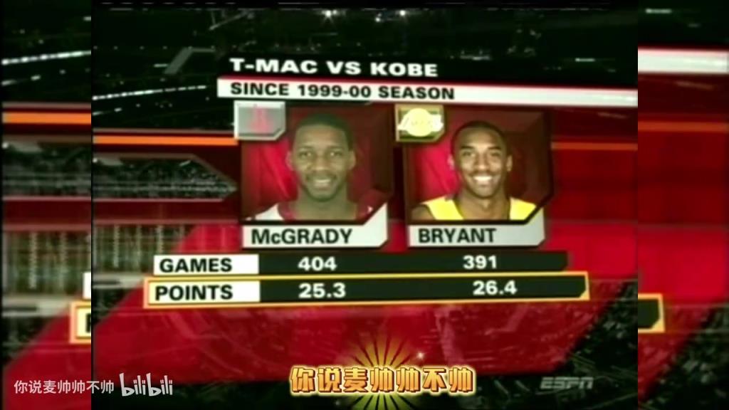 兩大王牌！07年火箭湖人賽前，轉(zhuǎn)播商放上了科比和麥迪的對(duì)比！